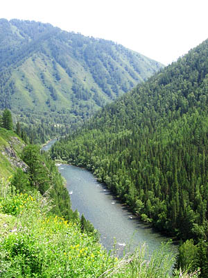 Река Кокса. Перевал Громотуха.